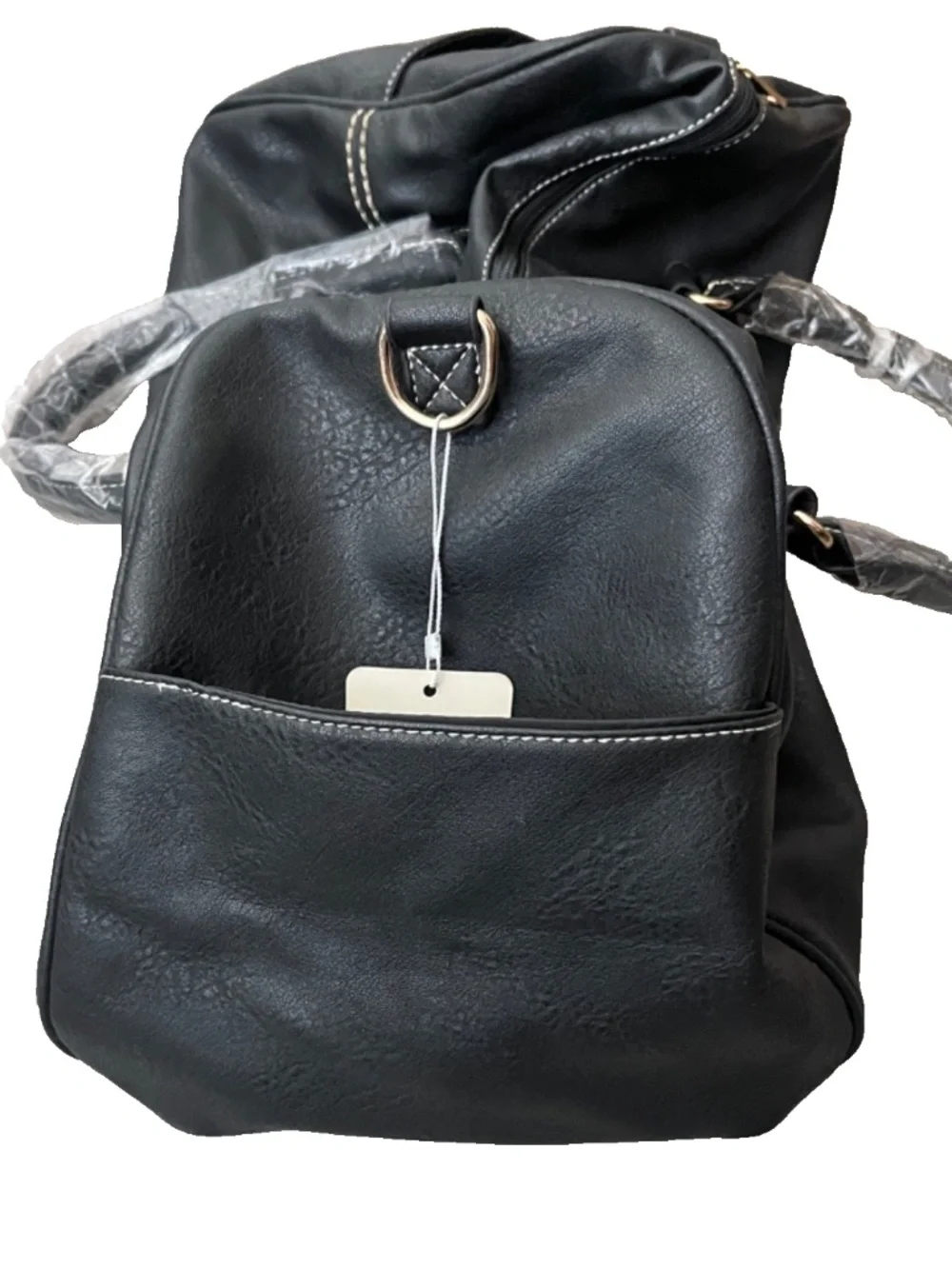 RARE Alfa Duffle Bag A5032 (Black, Stitched)